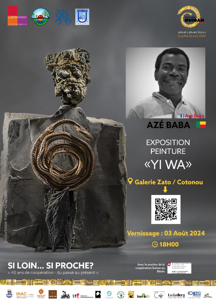 Galerie Zato à Cotonou : L&rsquo;exposition  » Yi Wa » de Azebaba s&rsquo;ouvre dès le 03 août  (Au vernissage, l’artiste donne un show musical, ce samedi)