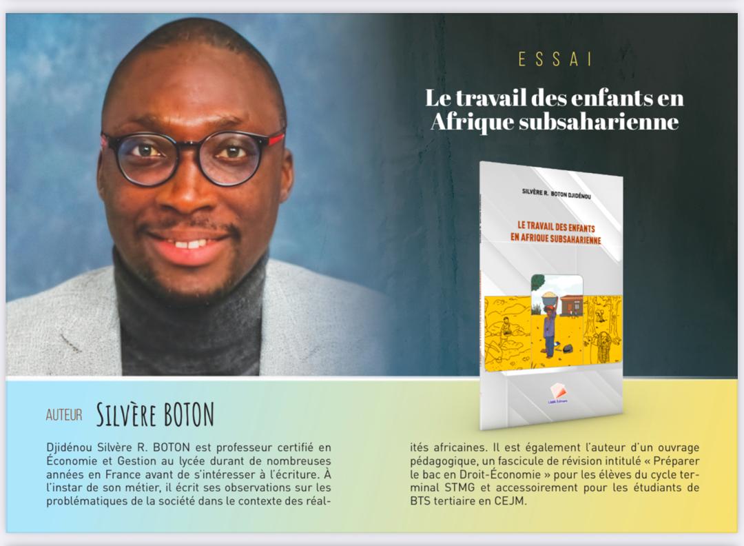 « Le travail des enfants en Afrique subsaharienne » de Silvère Boton DJIDENOU  Un appel à la conscience collective contre le travail des enfants en Afrique subsaharienne