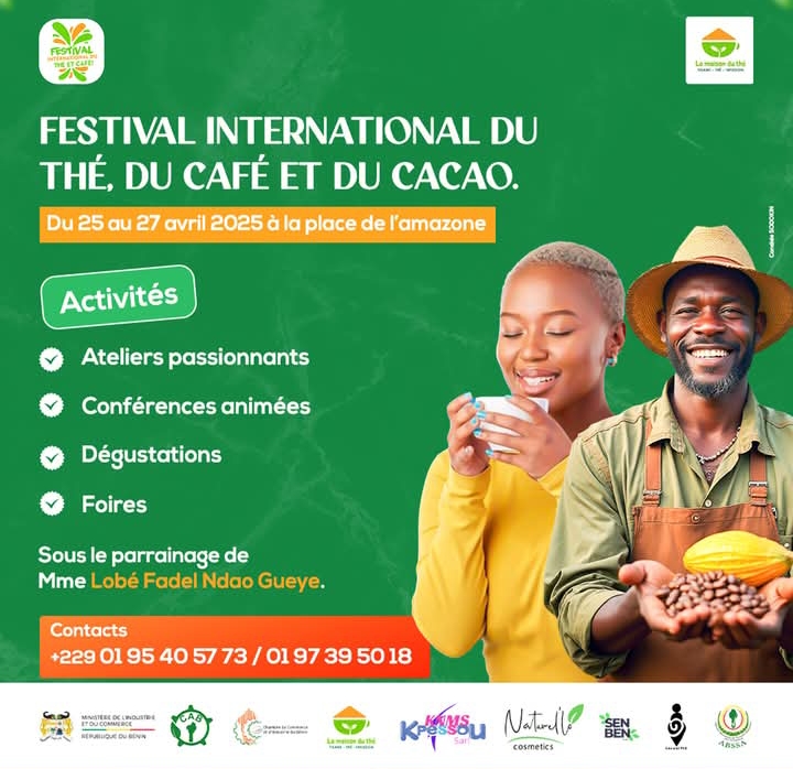 Festival international du thé, café et cacao L’édition 2025 s’ouvre le vendredi 25 avril prochain  (Les organisateurs annoncent un événement riche)