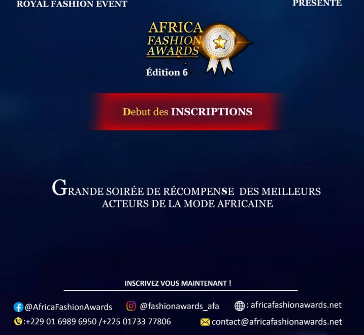 6ᵉ édition des « Africa Fashion Awards » : Les inscriptions officiellement lancées