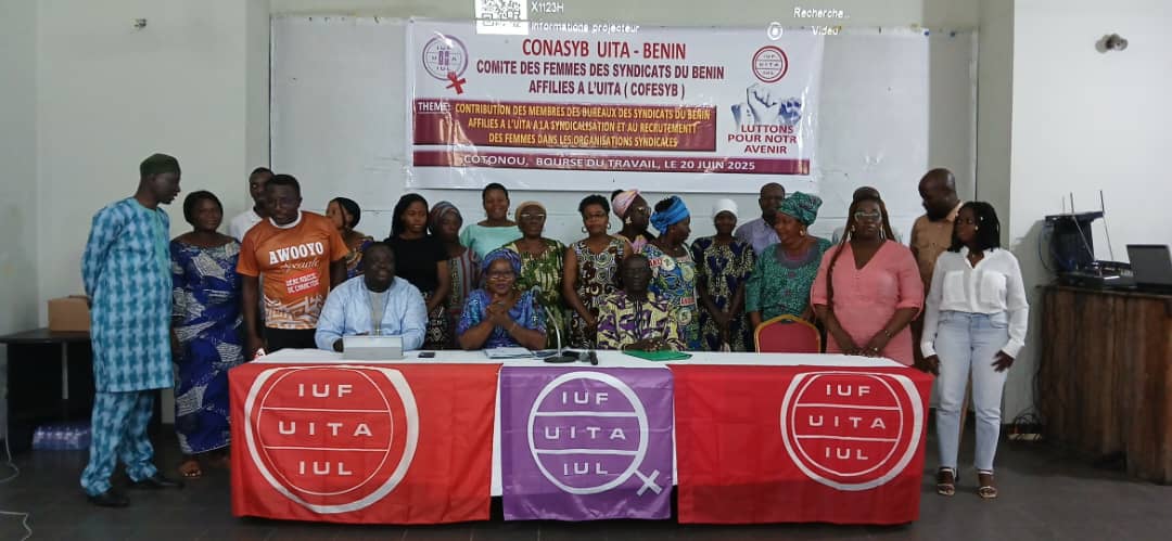 Séminaire national de formation syndicale à Cotonou : Le COFESYB/UITA en action pour recruter et faire rayonner les femmes dans les syndicats