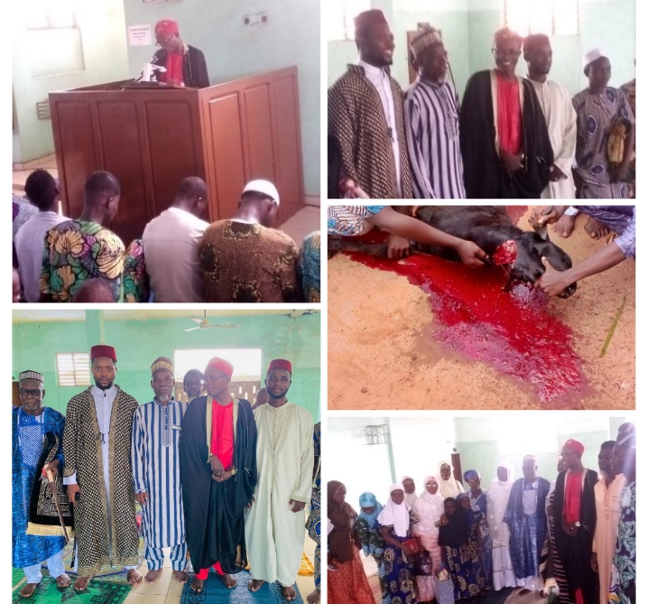 Tabaski 2025 à Cocotomey:  L&rsquo;imam El Hadj Taoufique Tidjani exhorte les fidèles musulmans à suivre l’héritage spirituel d’Abraham