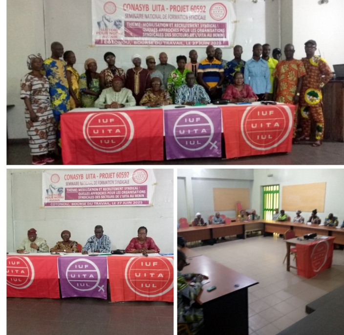 Mobilisation et recrutement syndical : Les approches pour les Organisations Syndicales au cœur d’un séminaire du CONASYB/UITA
