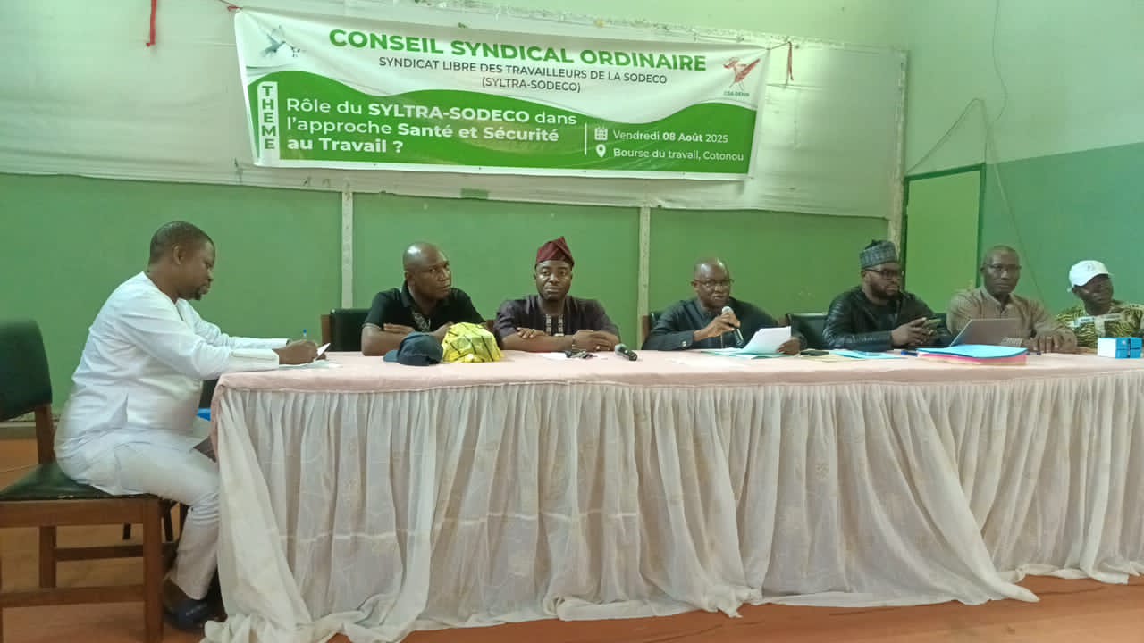 Conseil syndical annuel : Le Syltra-Sodeco et CSA-Bénin pour la protection des travailleurs de la Sodeco