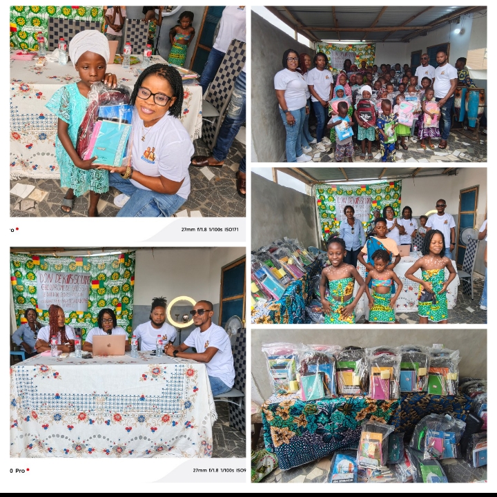 Éducation au Bénin : Mme Vylma Eric Tchiakpè offre des kits scolaires aux enfants démunis de Vossa et Gbédjromédé