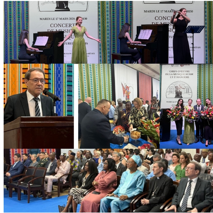 Cotonou:  Un concert de musique classique aux sonorités russes et internationales séduit le public  (Une soirée musicale raffinée portée par des artistes de talent)